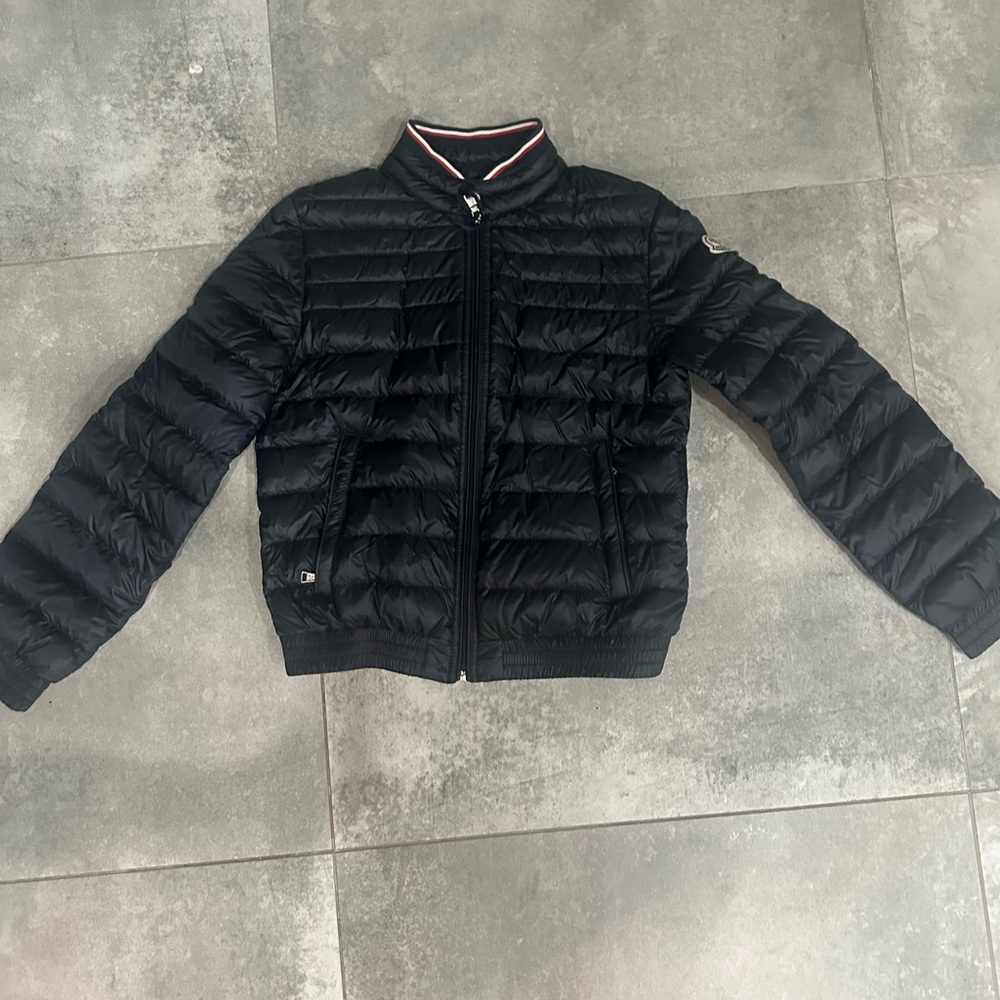 Moncler Black Puffer Jacket for Kids